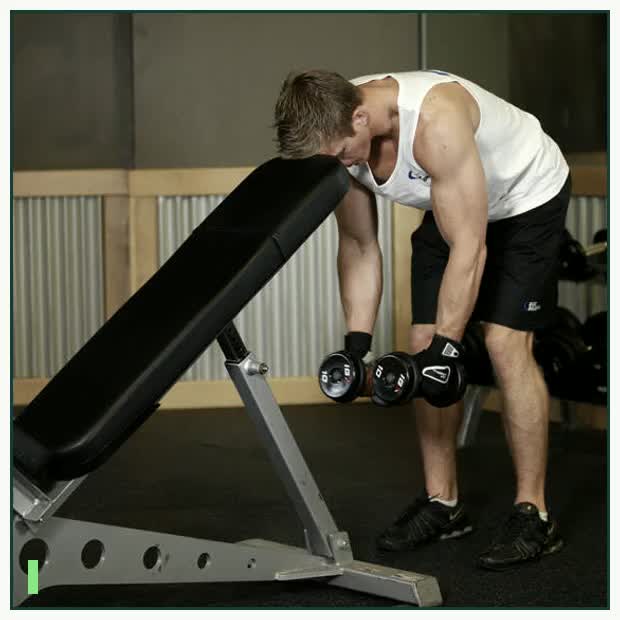 Bent Over Dumbbell Rear Delt Raise With Head On Bench demonstration