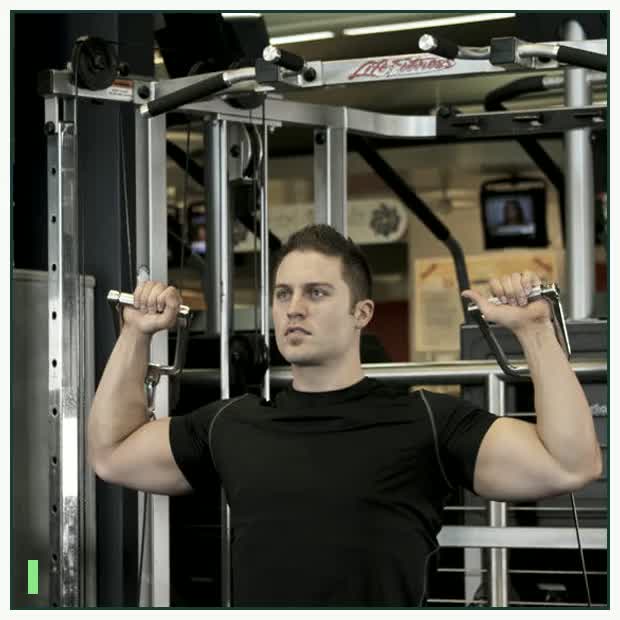 Cable Shoulder Press demonstration