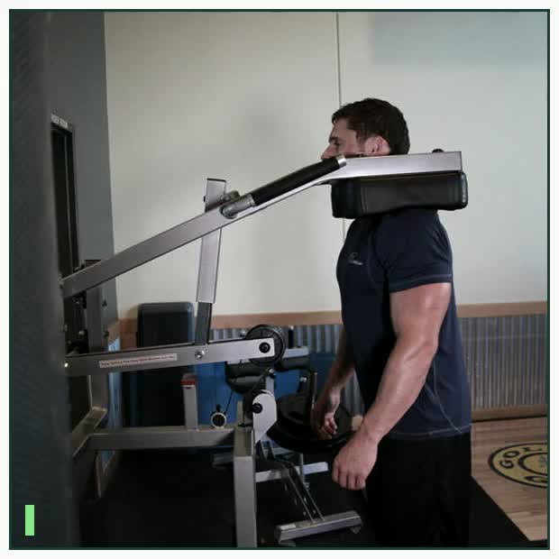 Calf-Machine Shoulder Shrug demonstration