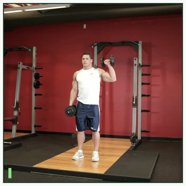 Dumbbell One-Arm Shoulder Press demonstration