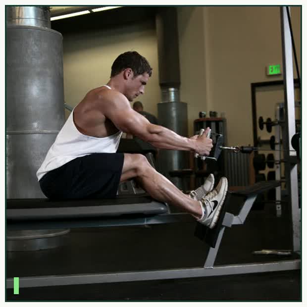 Elevated Cable Rows demonstration