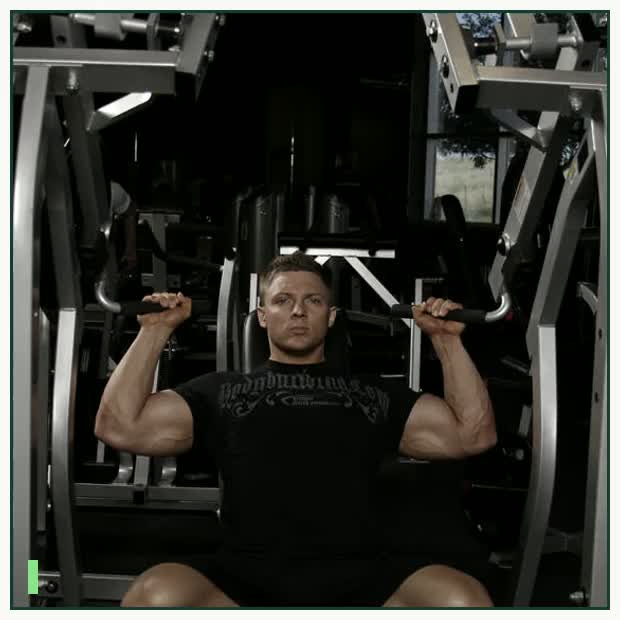 Leverage Shoulder Press demonstration