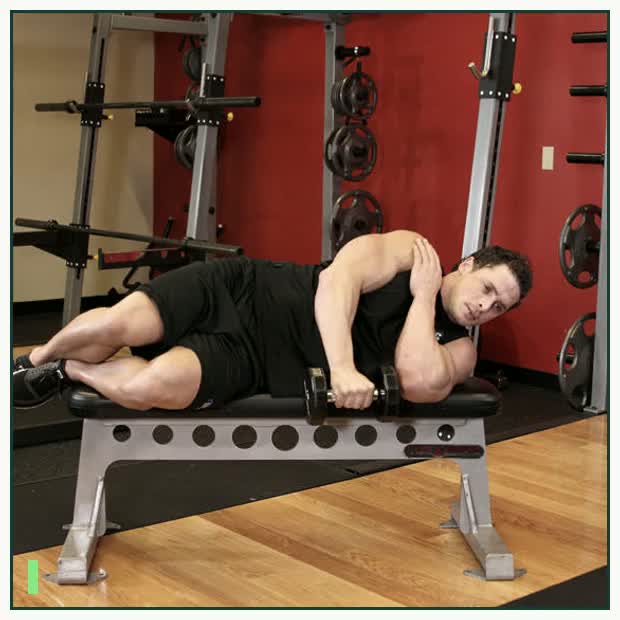 Lying One-Arm Lateral Raise demonstration