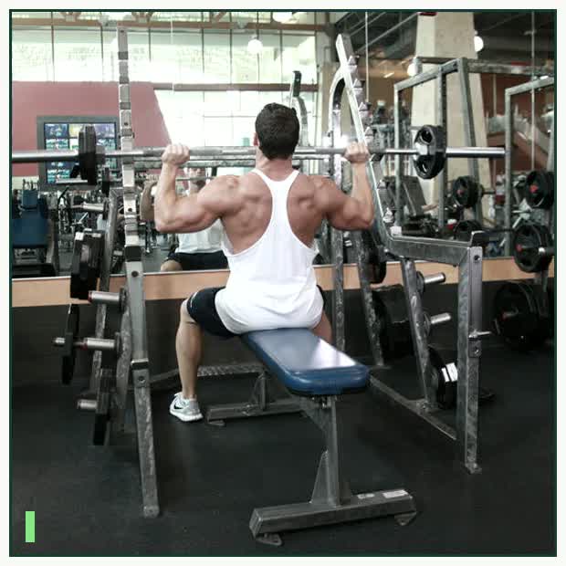 Seated Barbell Military Press demonstration