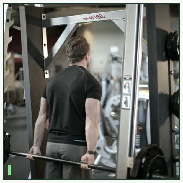 Smith Machine Behind the Back Shrug demonstration
