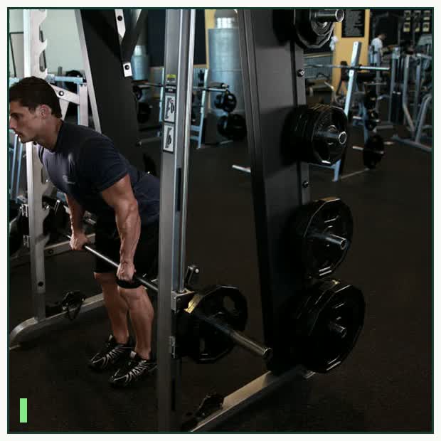 Smith Machine Bent Over Row demonstration