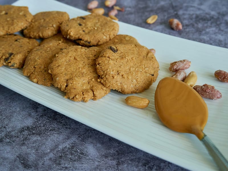 Apple Peanut Butter Cookies — Snack, 186 kcal, 3g protein